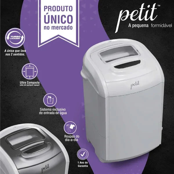 Mini Lava-Roupas Automática (Oferta Relâmpago)